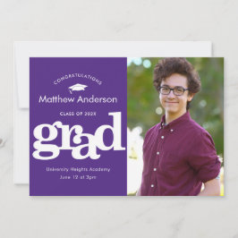 Lila studenten foto modern fet typografi meddelande