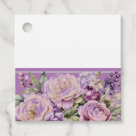 Lila stugans blomsterpresent Förmånsetiketter Gåvor Etiketter