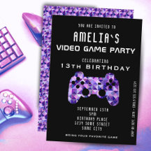 Lila--styrenhet för videospel i Party, födelsedag