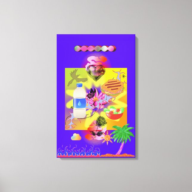 Lila Suburbs Canvastryck (Framsida)