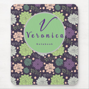 Lila Succulent Monogram Script Musmatta