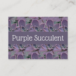 Lila Succulent Visitkort