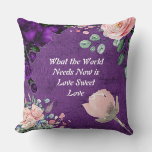 Lila Suede What Needs Now Pillow Kudde