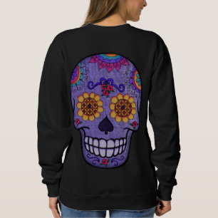 Lila Sugar Skull DAY OF THE DEAD T Shirt