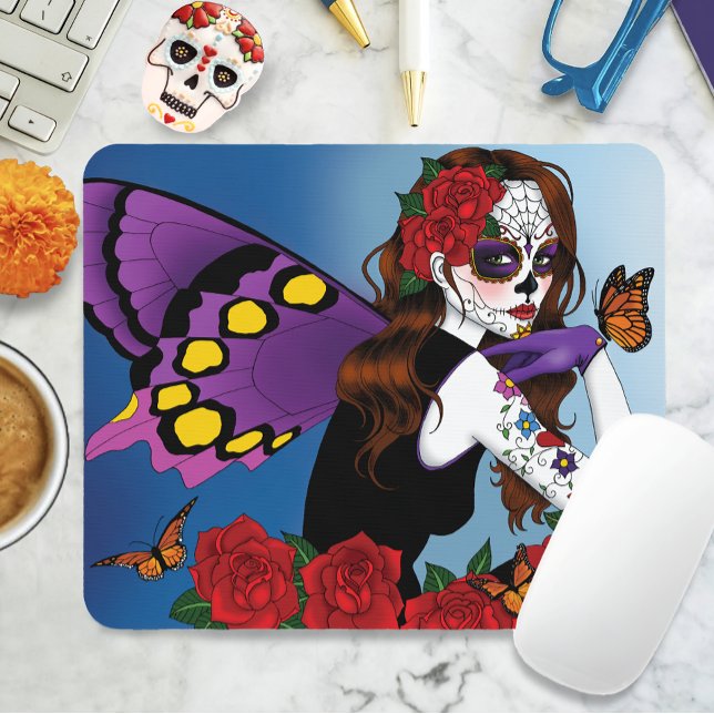 Lila Sugar Skull Fairy Musmatta (Skapare uppladdad)
