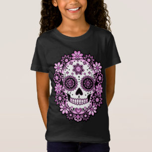 Lila Sugar Skull T Shirt