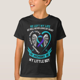 Lila Suicide Awareness Little Boy Loss Loss Sloss T Shirt