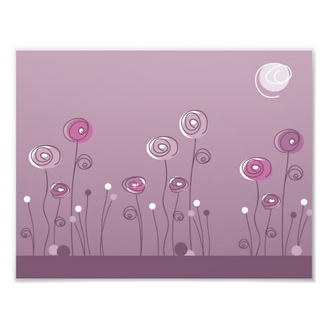 Lila Summer Fototryck (Framsidan)