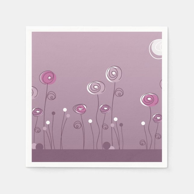 Lila Summer Pappersservett (Framsidan)