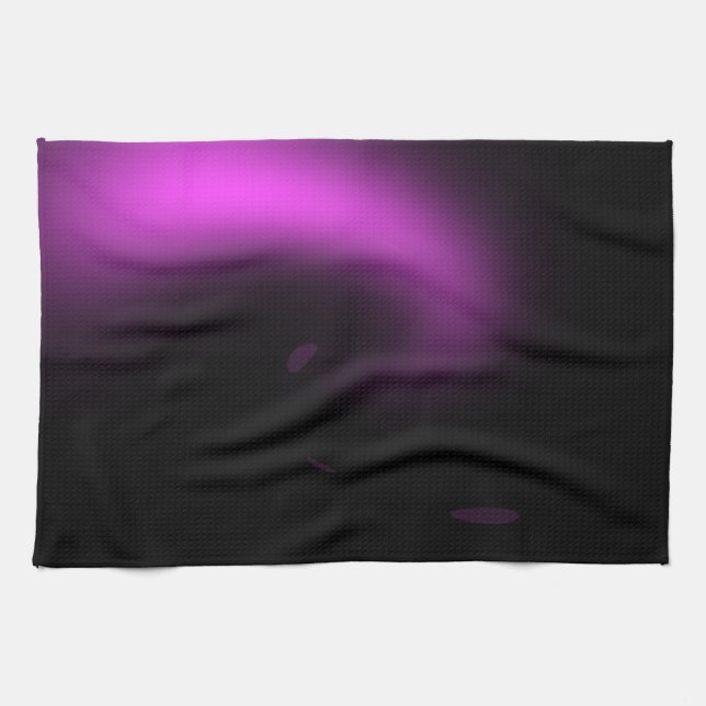 Lila Sunburst Twirl Ljus Kökshandduk (Horisontell)