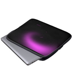 Lila Sunburst Twirl Ljus Laptop Fodral