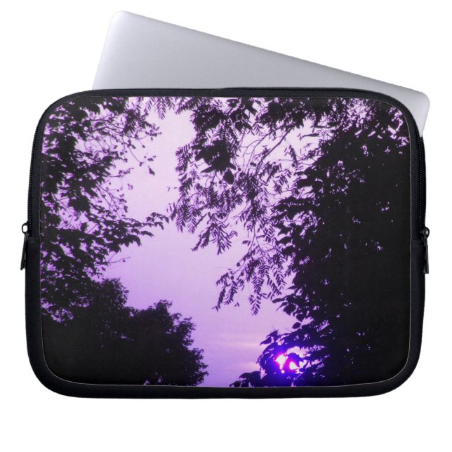 Lila Sunrise Laptop sleeve (Framsidan)