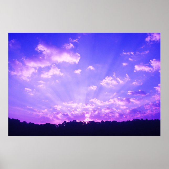 Lila Sunrise Poster (Framsidan)