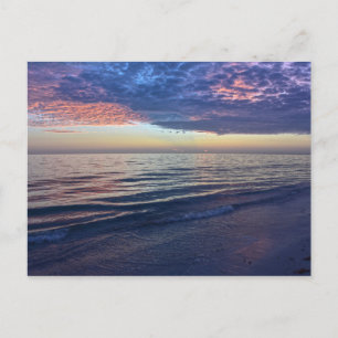 Lila Sunset Afterglow i Florida Vykort