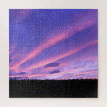 Lila Sunset Jigszle Puzzle
