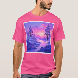 Lila Sunset Ligcape Art T Shirt