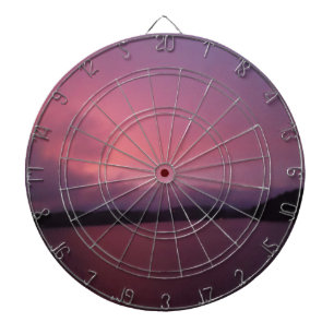 Lila sunset on Sjö Arrowhad Darttavla