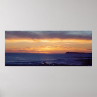 Lila Sunset Photo Poster