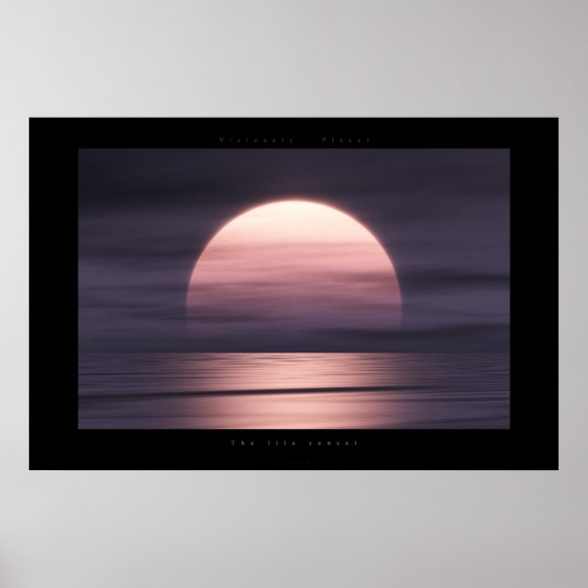 Lila sunset poster (Framsidan)