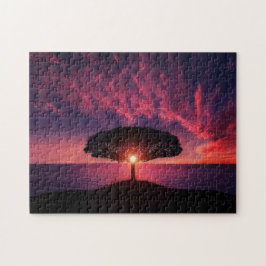 Lila Sunset Pussel