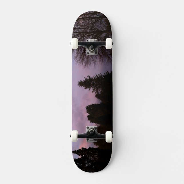 Lila Sunset Skateboard (Framsida)