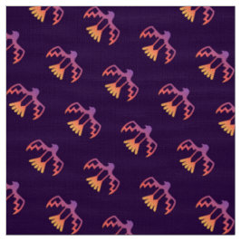 Lila Sunset Thunderbird Mönster Fabric Tyg