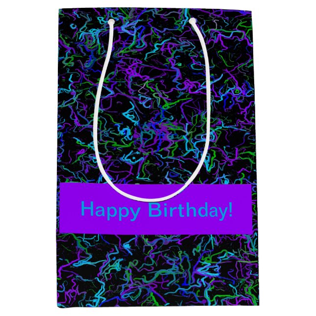 Lila, svart och blå Abstrakt (Framsidan)