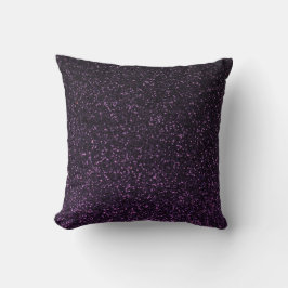 Lila svart pelare glitter kudde