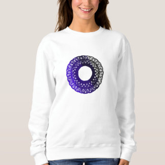 lila-svart torpam dam sweatshirt t-shirt