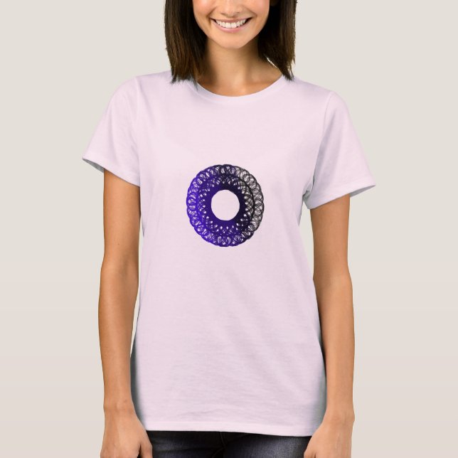 lila-svart torpam-design t shirt (Framsida)