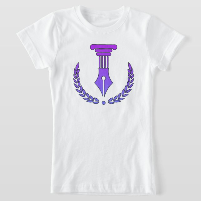 Lila & Svart Vektor T Shirt (Laydown)