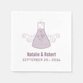 Lila Sweet Chemistry Papper Napkins Pappersservett