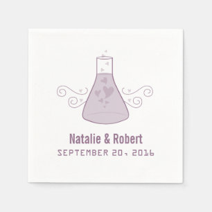 Lila Sweet Chemistry Papper Napkins Pappersservett