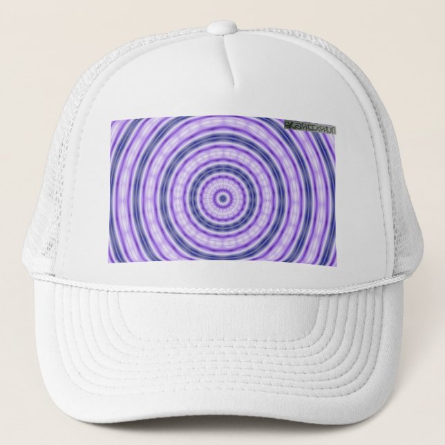 Lila Swirl Cap Truckerkeps (Framsida)
