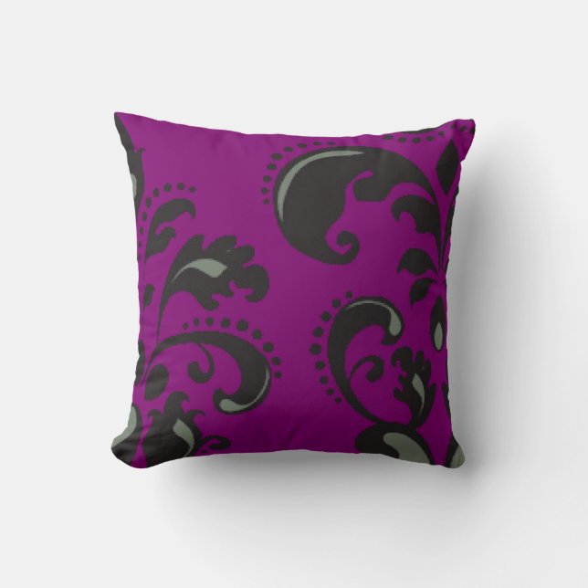 Lila Swirl Decorative Pillow Kudde (Framsida)