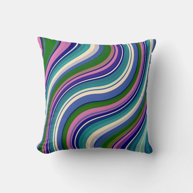 LILA SWIRL DEKORATIV KUDDE (Framsida)