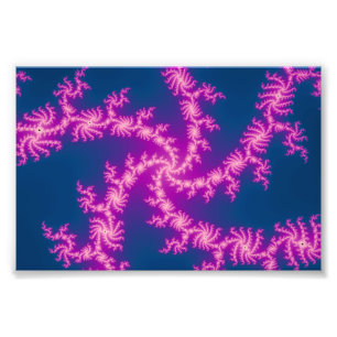 Lila Swirl - Fractal Art Fototryck