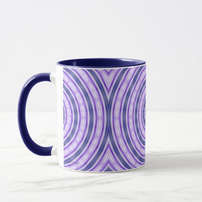 Lila Swirl Mugg (Vänster)