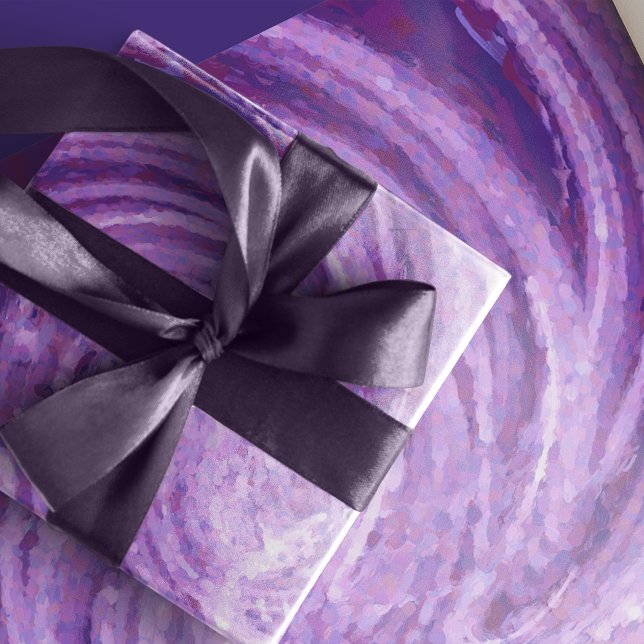 Lila Swirl Presentpapper (Skapare uppladdad)