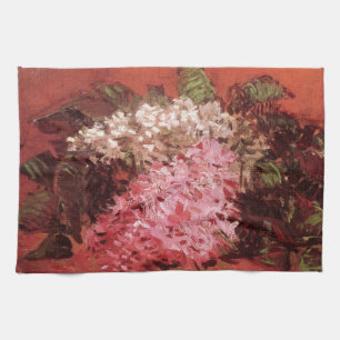Lila Syren av Vincent van Gogh, Stilleben blommor Kökshandduk