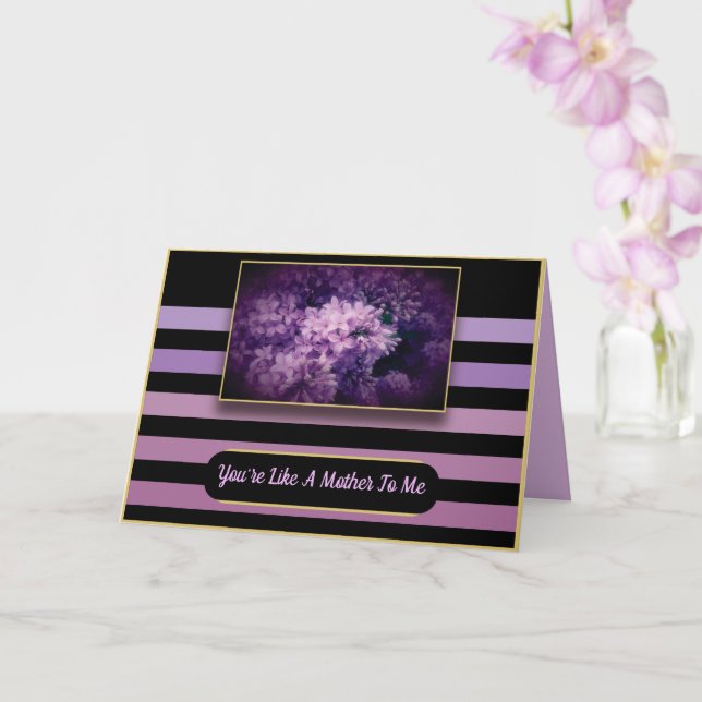 Lila syren morsdagskort kort (Orkide)