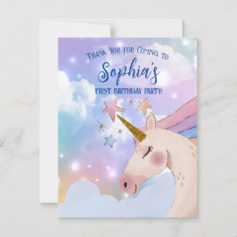 Lila tack för Rosa av Magic Unicorn-födelsedag