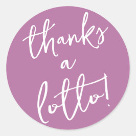 Lila Tack Lotto Klistermärke Lotteri Biljett Förmå