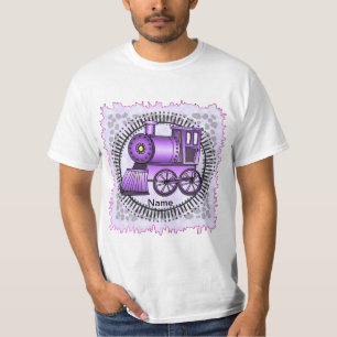 Lila Tåg T Shirt