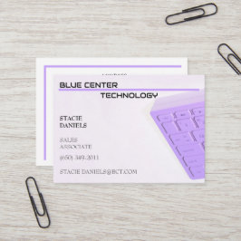 Lila Tangentbord informationsteknik Visitkort