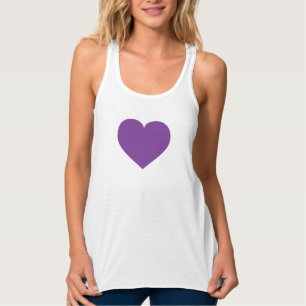 Lila tanktop linne med racerback