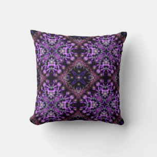 Lila Tapestry Fractal Mönster Cushions Kudde