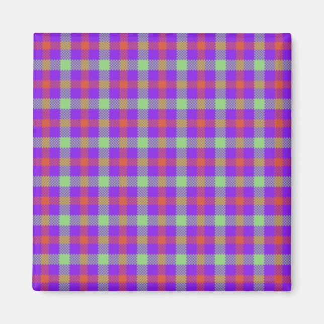 Lila Tartan Magnet (Framsidan)
