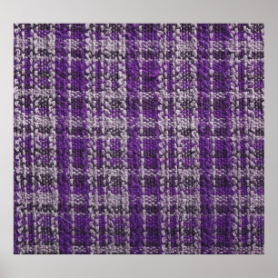 Lila tartan: texturerad bakgrund. poster