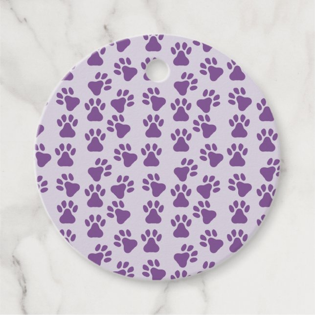 Lila Tassavtryck Gåvor Etiketter (Framsida)